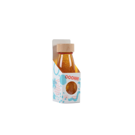 Bouteille sensorielle curcuma – Float Bottle – Jouet d’éveil