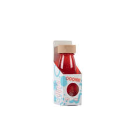 Bouteille sensorielle rouge – Float Bottle – Jouet d’éveil