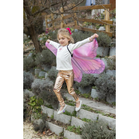 Ailes de papillon monarque roses 4/6 ans – Déguisement enfant féerique