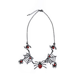 Spider Web Necklace – Elegant and spooky Halloween jewelry