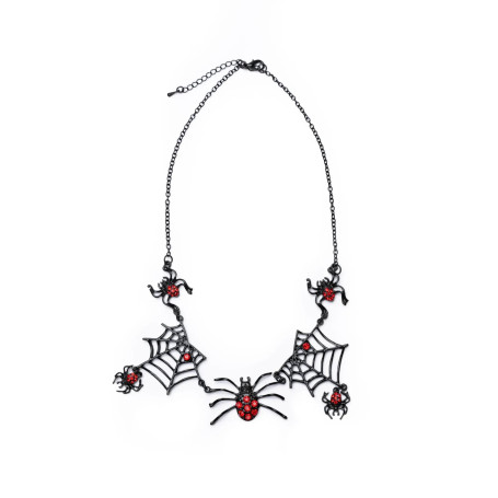 Spider Web Necklace – Elegant and spooky Halloween jewelry