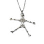 Collier squelette – Bijou Halloween effrayant avec pendentif articulé