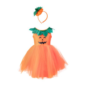 Robe de princesse citrouille 3/4 ans – Déguisement enfant Halloween