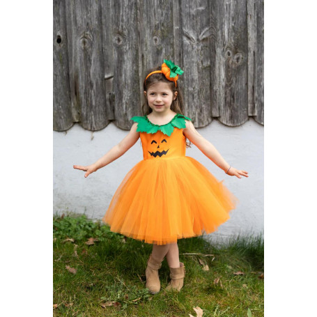 Robe de princesse citrouille 3/4 ans – Déguisement enfant Halloween