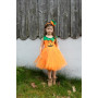Robe de princesse citrouille 3/4 ans – Déguisement enfant Halloween