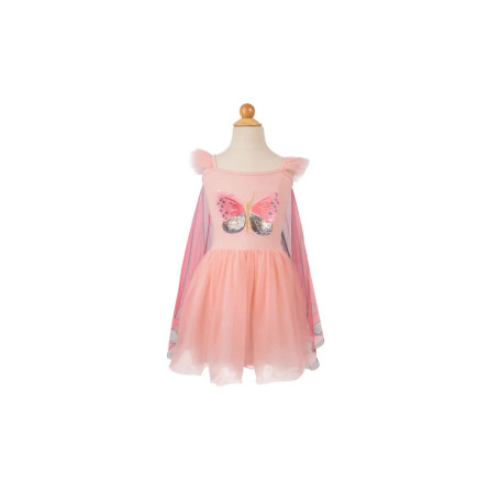 Sequin Butterfly Twirl Dress with Wings – Magical kids’ costume
