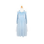 Robe de princesse bleue velours Elsa – Déguisement enfant féerique