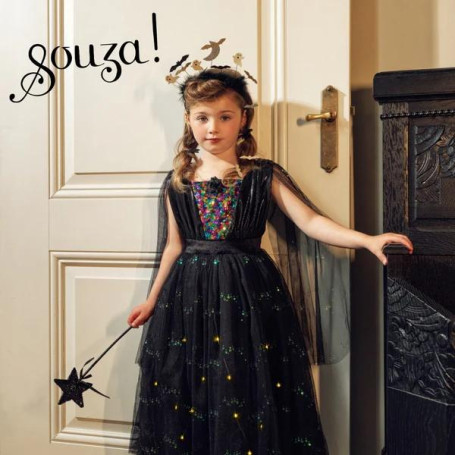 Agatha Black Witch Dress  – Kids’ glowing Halloween costume
