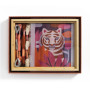 Atelier 64 Djeco – Fauve canvas embroidery kit with wooden frame