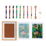 Atelier 65 Djeco – Country canvas embroidery kit  with wooden frame