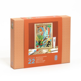 Atelier 22 Djeco – Kit peinture Mélange de Couleurs Sauvage
