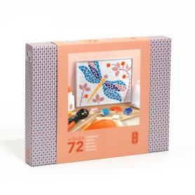 Atelier 72 Djeco – Kit Mosaïques Libellule +15 ans avec outils professionnels