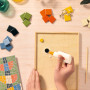 Atelier 73 Djeco – Kit Mosaïques Paon avec outils professionnels