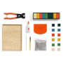 Atelier 73 Djeco – Kit Mosaïques Paon avec outils professionnels