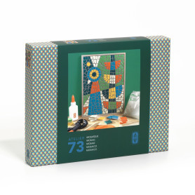 Atelier 73 Djeco – Kit Mosaïques Paon avec outils professionnels