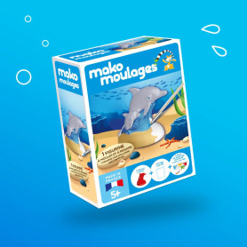 Mako Moulages Le Dauphin et son Bébé – Kit créatif enfant dès 5 ans