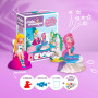 Mako Moulages Mon Trio Enchanté – 3 moules Sirène, Fée et Licorne