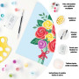 CreArt Bouquet de Roses – Peinture par numéros adulte avec 14 couleurs