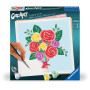 CreArt Bouquet de Roses – Peinture par numéros adulte avec 14 couleurs