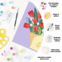 CreArt Bouquet of Tulips – Adult Paint by Numbers 14 acrylic paints