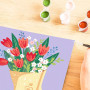 CreArt Bouquet of Tulips – Adult Paint by Numbers 14 acrylic paints