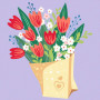 CreArt Bouquet of Tulips – Adult Paint by Numbers 14 acrylic paints