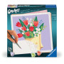 CreArt Bouquet of Tulips – Adult Paint by Numbers 14 acrylic paints