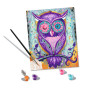 CreArt Owl – Adult Paint by Numbers Kit  with 17 acrylic paints