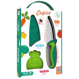 Couteau du Chef Vert Chefclub Kids – Couteau enfant sécurisé dès 7 ans
