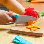 Chefclub Kids Blue/Red Chef’s Knife – Safe cooking knife