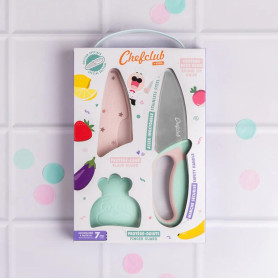 Chefclub Kids Pastel Chef’s Knife – Safe cooking knife