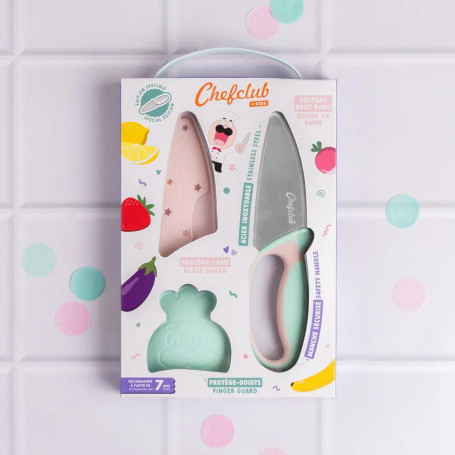 Chefclub Kids Pastel Chef’s Knife – Safe cooking knife