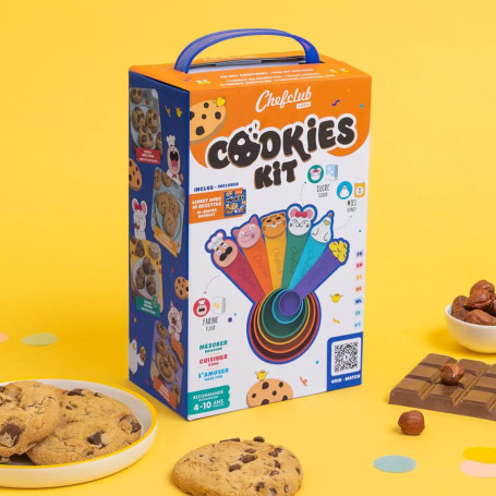 Chefclub Kids Mini Cookies & Cups Set – 6 measuring cups & recipe book