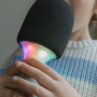 Micro Karaoké Bluetooth KIDYMIC Vert – Micro sans fil avec lumière