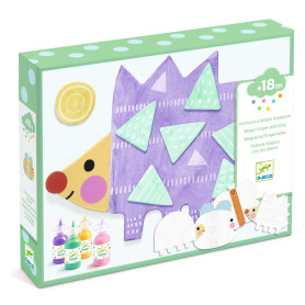 Djeco Magic Finger Painting – Little Shapes creative art kit