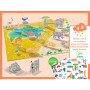 Djeco Lift-and-Layer Stickers – Repositionable 3D animal-themed