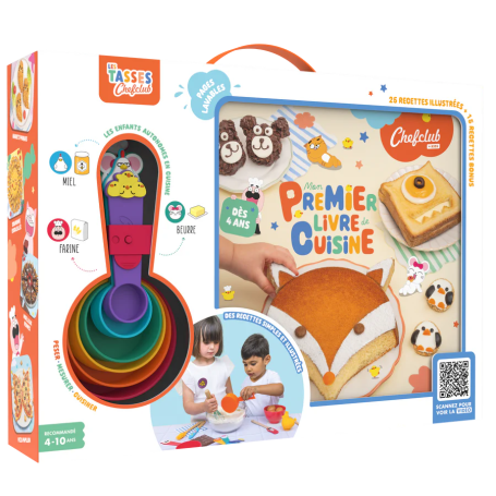 Chefclub Kids – Coffret Mon Premier Livre de Recettes enfant dès 4 ans
