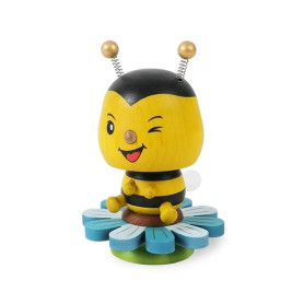 Figurine Bobblehead Abeille Solib – Figurine en bois