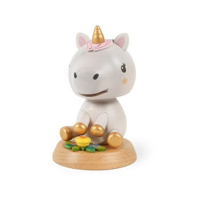 Figurine Bobblehead Licorne Solib – Figurine en bois