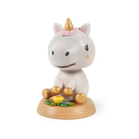 Figurine Bobblehead Licorne Solib – Figurine en bois
