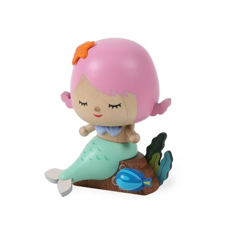 Figurine Bobblehead Sirène Solib – Figurine en bois