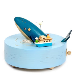 Manège musical Baleine Solib – Boîte à musique en bois