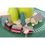 Manège musical Train au Printemps Solib – Boîte à musique en bois