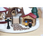 Boîte à musique Marché de Noël Solib – Manège magnétique en bois