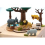 Solib Safari Magnetic Music Box – Wooden Sankyo carousel