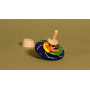 Solib Rings Spinning Top – Hand-painted wooden artisan toy