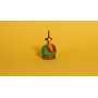 Solib Volcanic Green Spinning Top – Hand-painted wooden