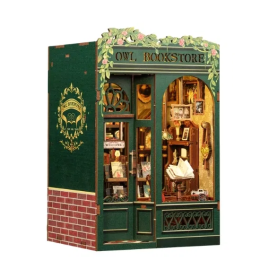 Booknook La Librairie de la Chouette – Diorama à assembler - Cutebee