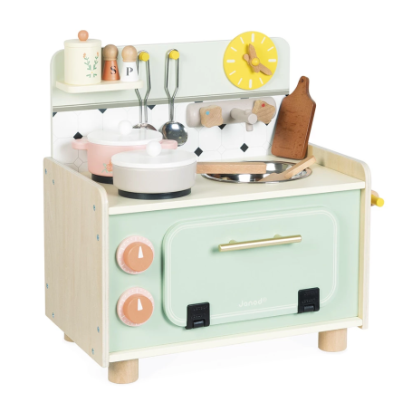 Mamie Soleil Kitchenette – Compact wooden play kitchen by Janod
