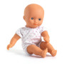 Mini doll Barbara 20 cm Pomea Djeco – With quilted carrycot